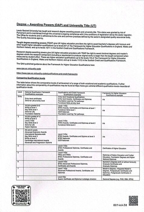 Diploma supplement page 4